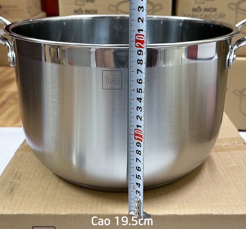 NỒI INOX 3 ĐÁY FIVESTAR 30CM
