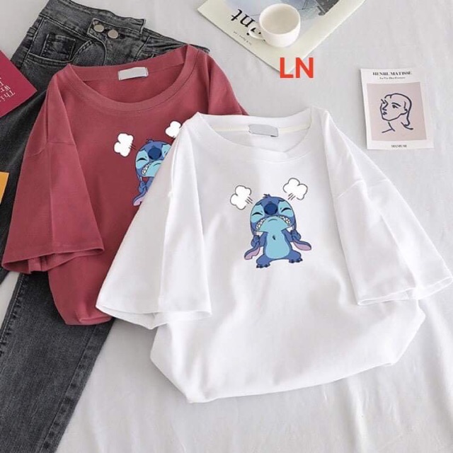 Áo phông thỏ Stitch vầng mây LNG0220