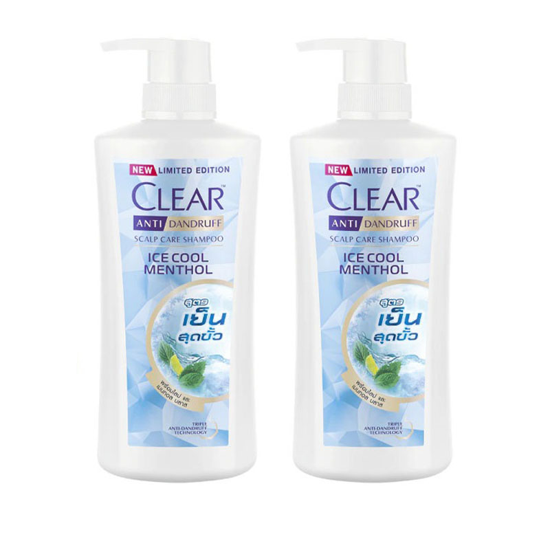 Combo 2 Chai Dầu Gội Clear Thái Lan Chính Hãng clear men, clear bạc hà, clear tím siêu mượt, clear hương hoa anh đào