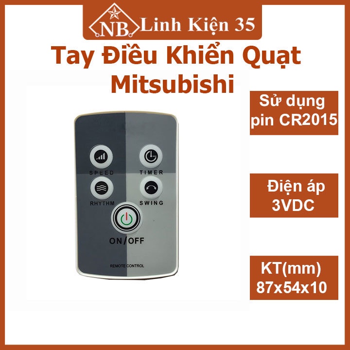 Remote điều khiển quạt Mitsubishi