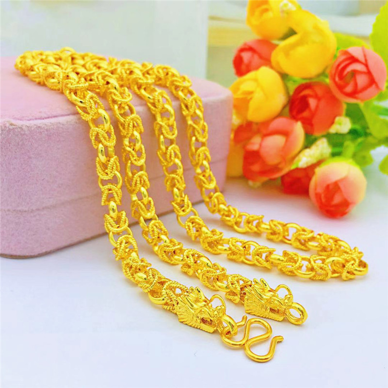 Dây chuyền nam rồng mạ 24K - S115