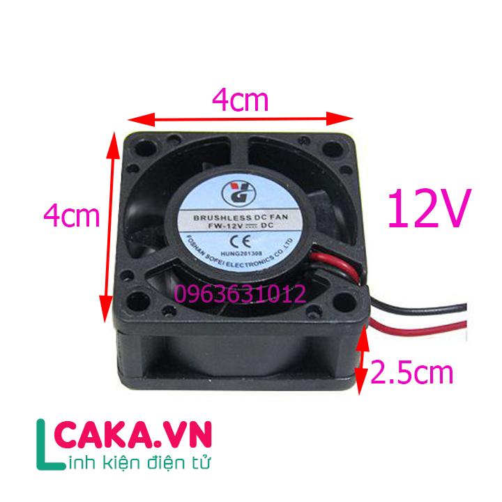 Quạt tản nhiệt 12V 9x9x2.5 giá rẻ