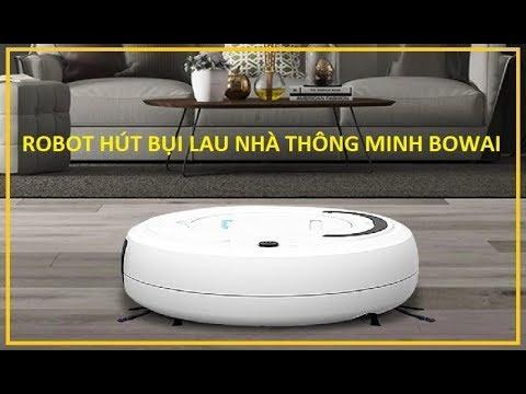 Rô bốt hút bụi và lau nhà thông minh cho nhà sạch sẽ tặng kèm miếng lau nhà , Ro bot hut bui va lau nha thong minh cho nha sach se tang kem mieng lau nha