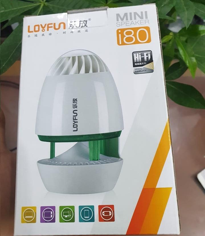 Loa máy tính di động mini Loyfun i80 led