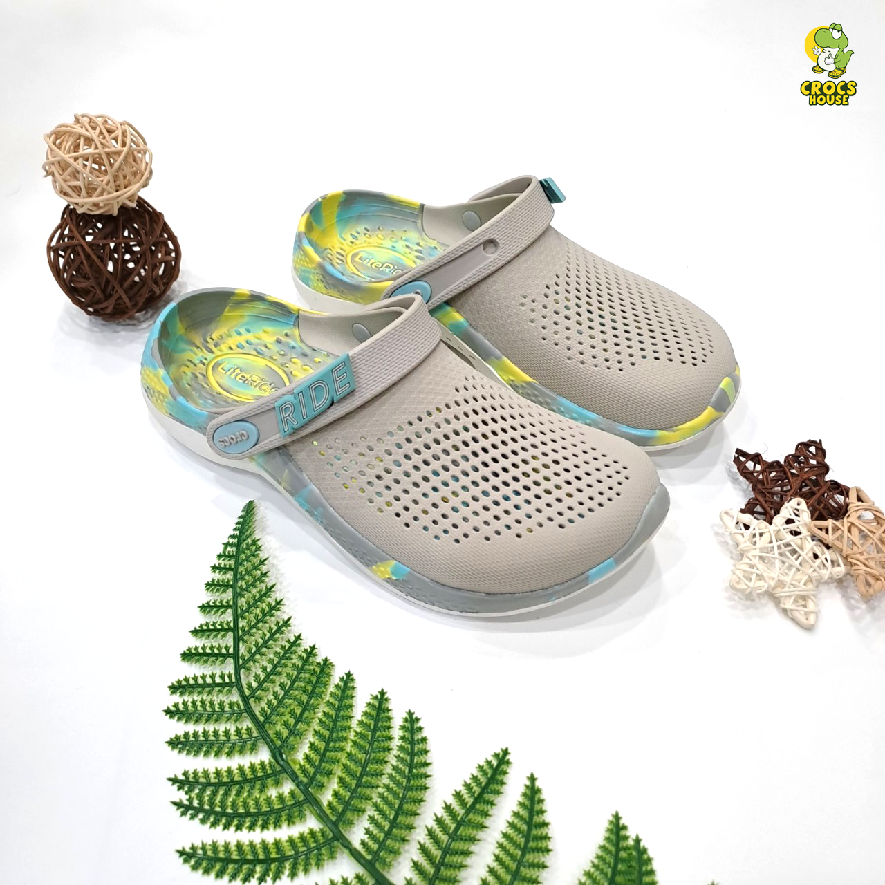 Dép sục croos literide clog 360 unisex êm mềm , dép sục nam nữ đi mưa chống trơn trượt , bền nhẹ - Nhà Cá Sấu