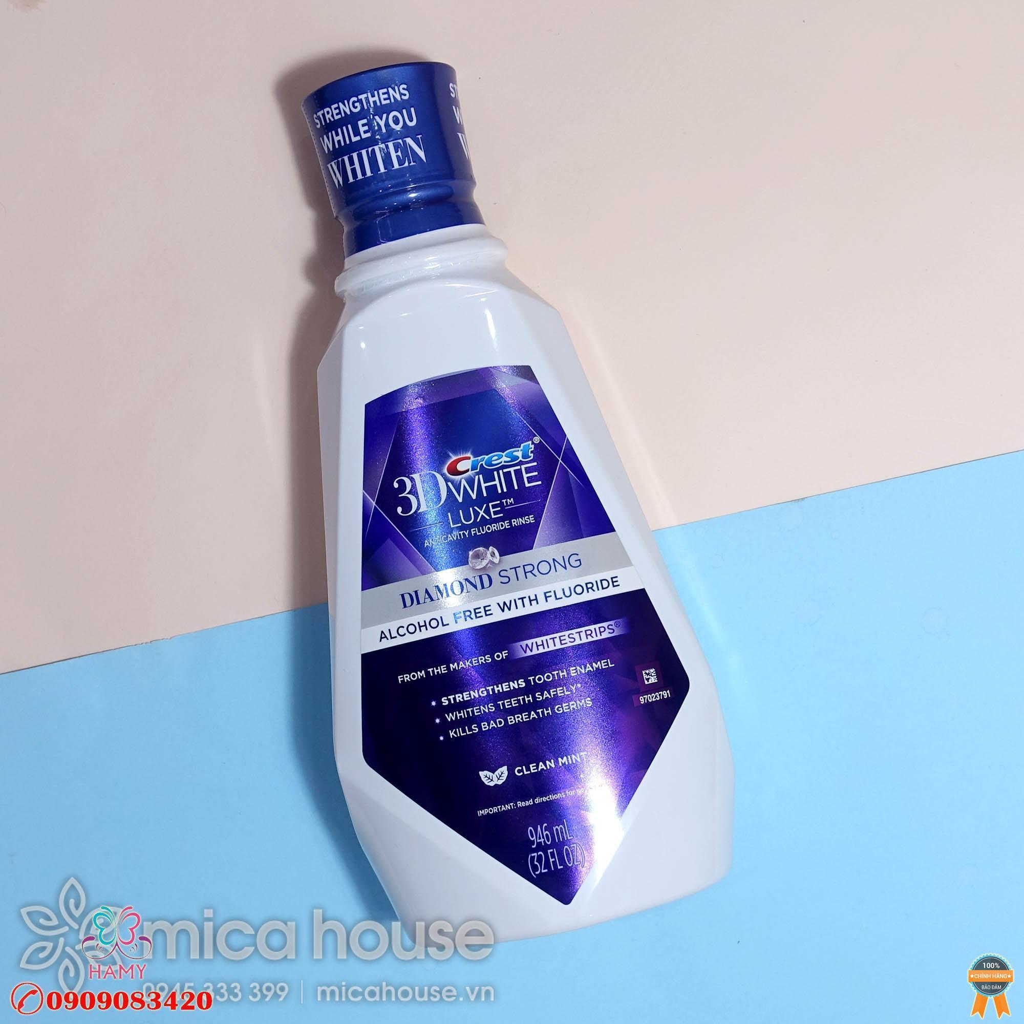 NƯỚC SÚC MIỆNG LÀM TRẮNG SÁNG RĂNG 3D CREST