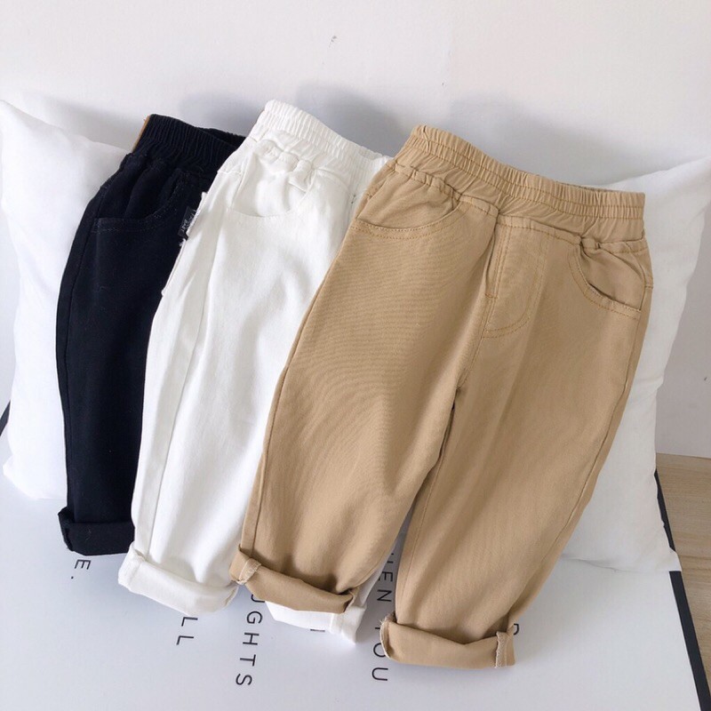 [Mã FASHION10KP giảm 10K đơn 50K] Quần Dài Cho Bé Trai Bé Gái Chất Kaki Cao Cấp