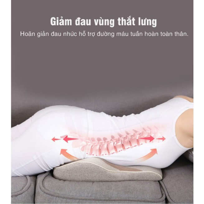 Gối Massage Lưng Vai Cổ Thắt Lưng Cao Cấp [Hàng Chính Hãng]