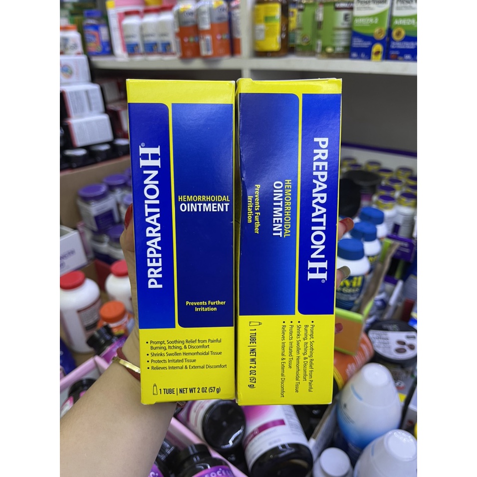 Kem bôi trĩ mỹ Preparation H Hemorrhoidal Ointment 57g