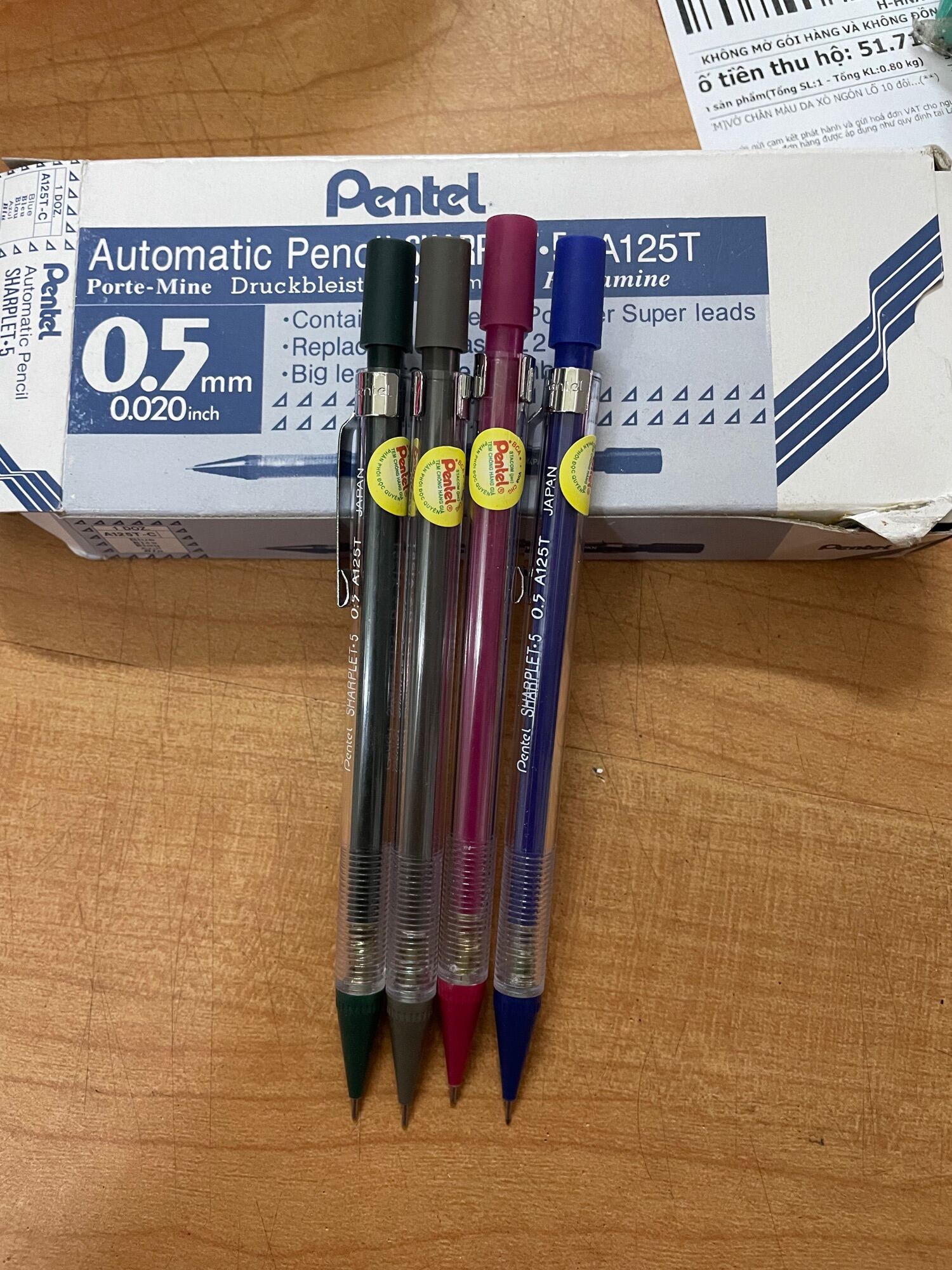 (1 Cây) Bút Chì Bấm Pentel Ngòi 0.5mm A125T