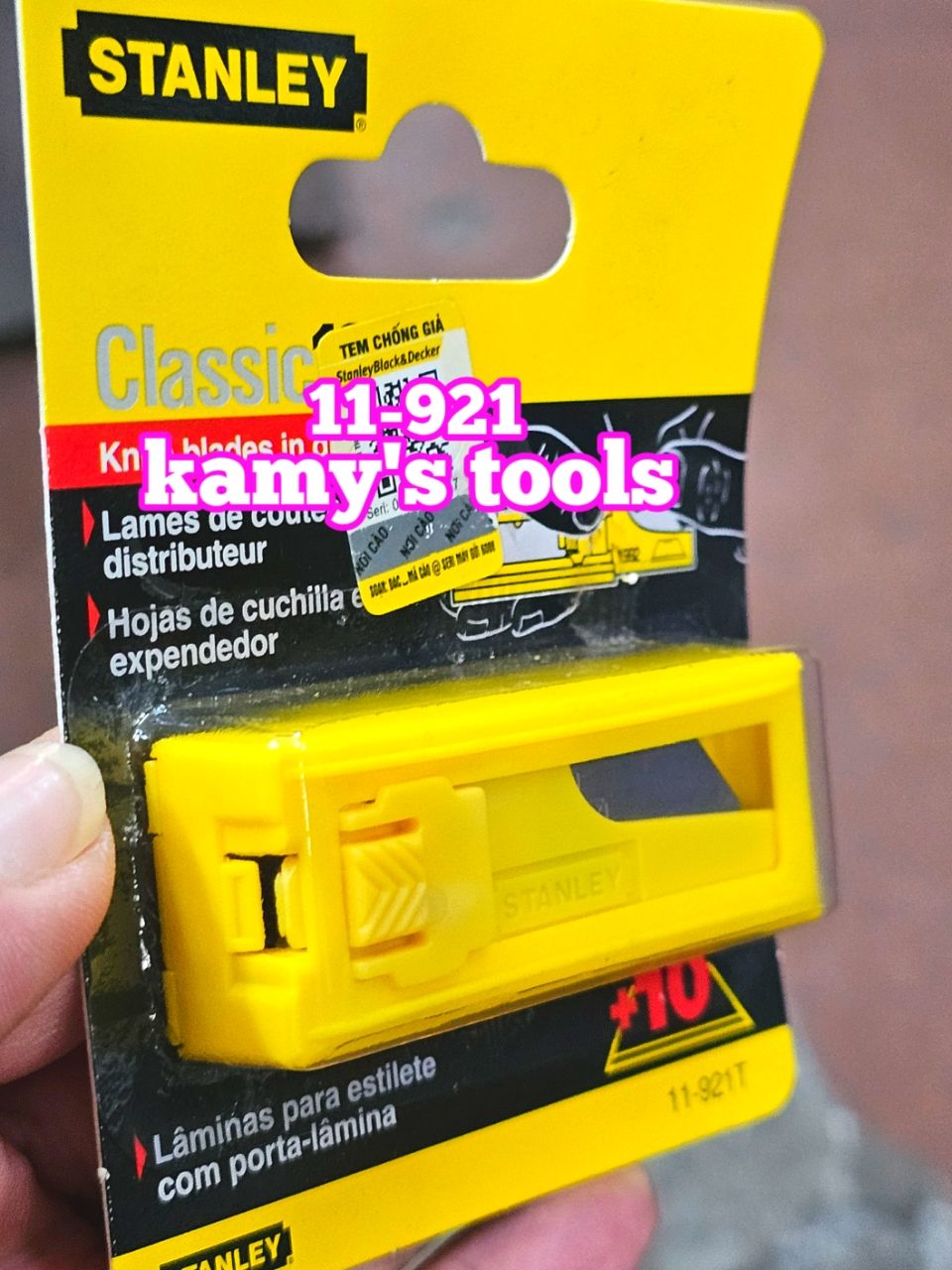 Lưỡi Dao Rọc Cáp Thẳng Stanley 11-921 (10 Lưỡi/Hộp) Lưỡi Dao Stanley