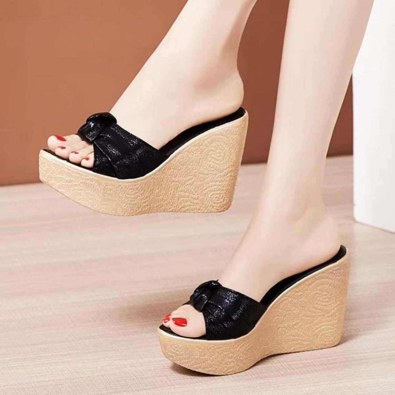 Dép đế xuồng nơ ú cao cấp N9