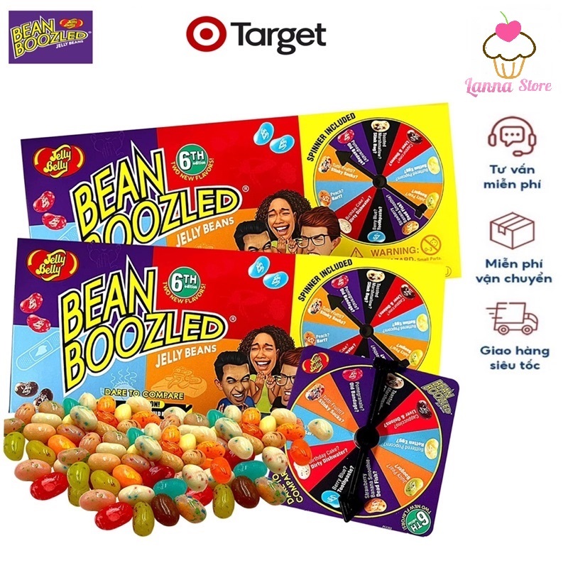 [MÙA 6 - CHUẨN MỸ] KẸO THỐI BEAN BOOZLED MỸ HỘP LỚN CÓ VÒNG XOAY