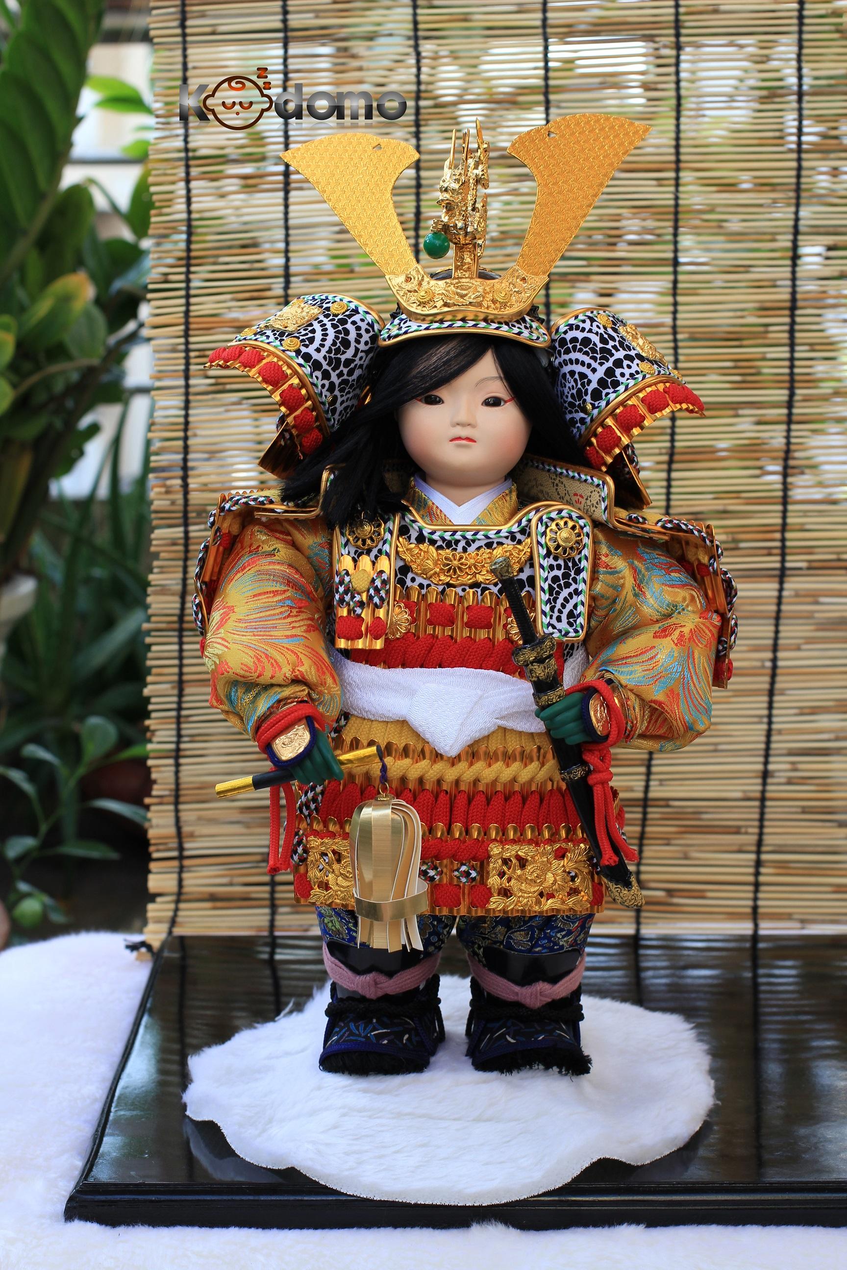búp bê nhật bản , búp bê samurai , áo giáp samurai , nón giáp samurai