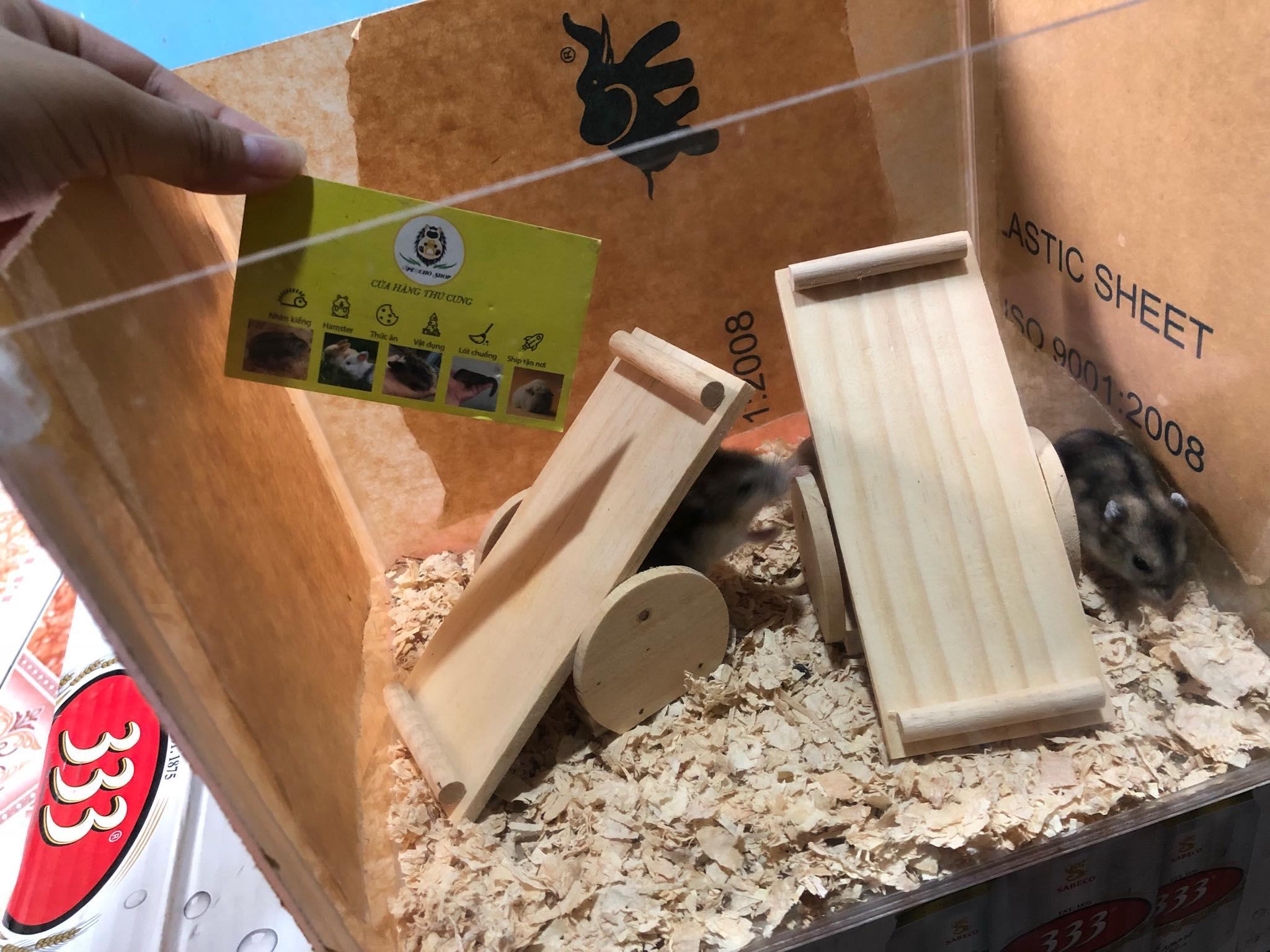 [HCM]Bập bênh gỗ cho hamster hoặc trưng bày trang trí.