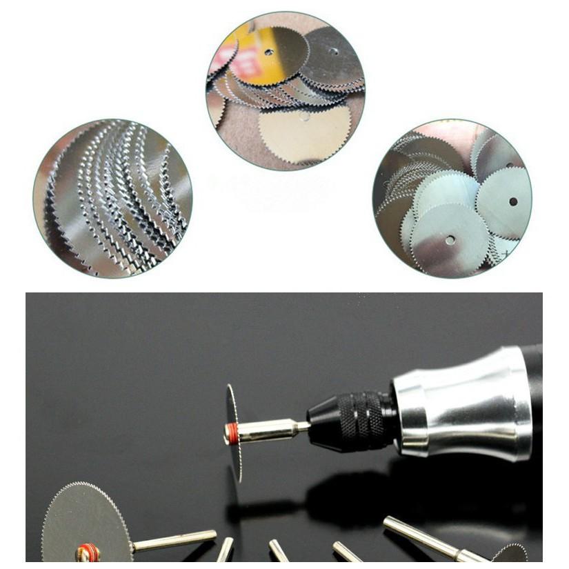 Bộ 10 Lưỡi cắt răng cưa 25mm ( cán 2pcs, Lưỡi cắt răng cưa 10pcs )