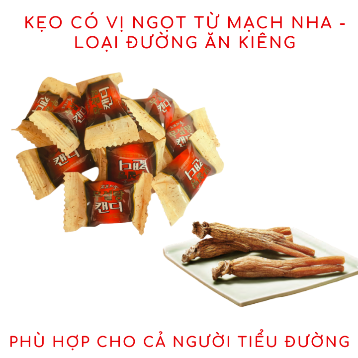 Kẹo Hồng Sâm không đường Hàn Quốc 500g