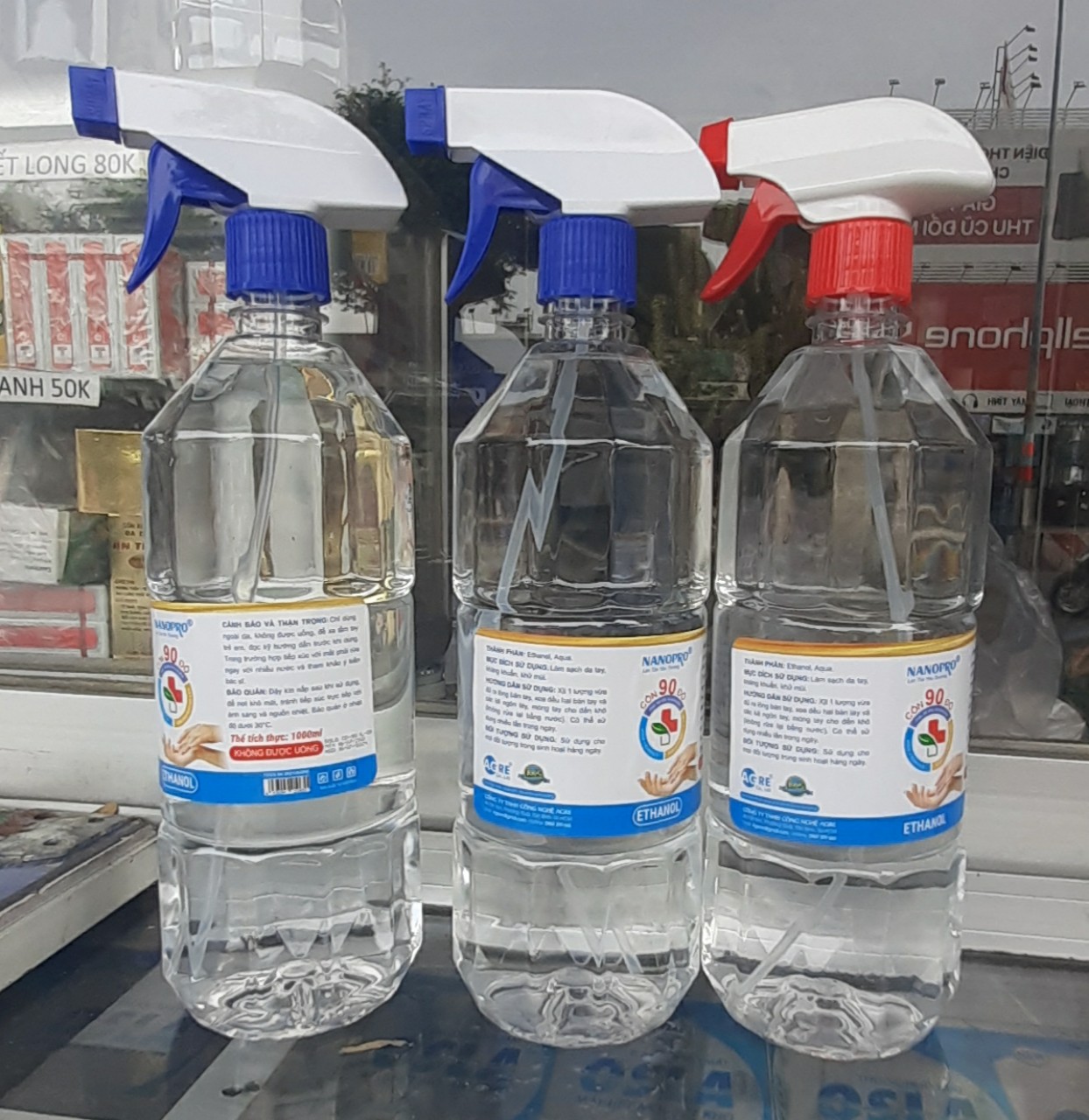 Cồn 70% CHAI 1 LÍT diệt khuẩn