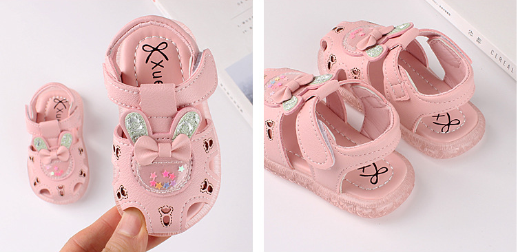SANDAL TẬP ĐI CHO BÉ GÁI HÌNH THỎ