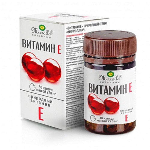 Vitamin E đỏ Mirrola Nga 270mg - 400mg dưỡng trắng da hàng nội địa 100%