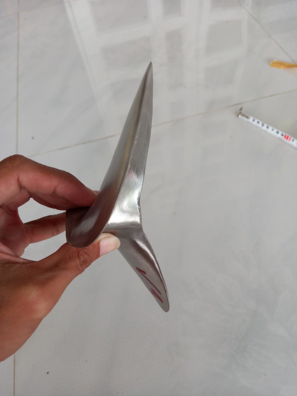 chân vịt ( thailan) inox 9.0hp ( ngựa ), cốt ngay, gen 16mm