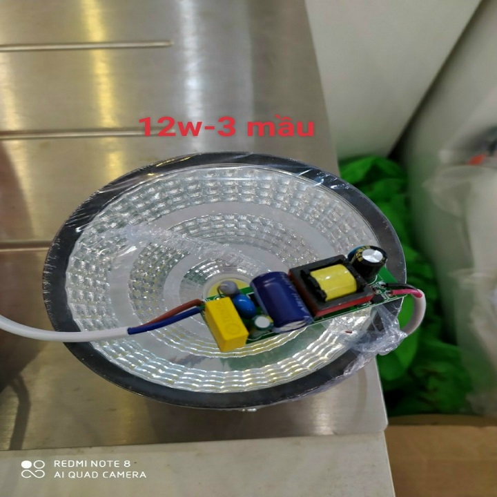 Đèn bơ, đèn lon 12w đổi mầu 3 chế độ