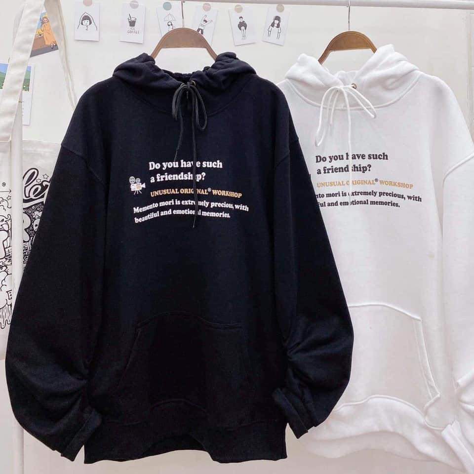 [YoloBoutique] ÁO HOODIE TOM & JERRY UNISEX (ĐEN, TRẮNG)