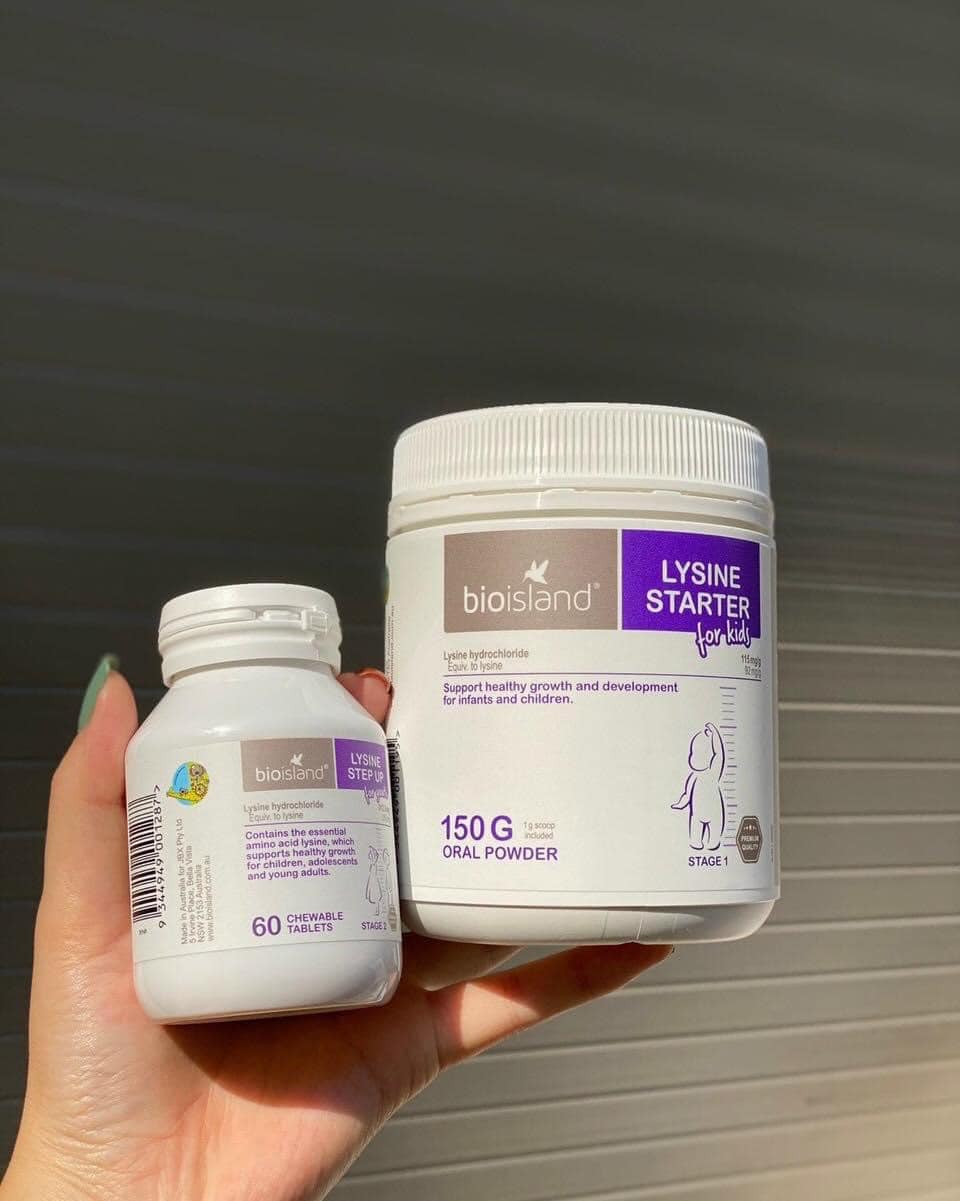 Lysine viên (cho trẻ từ 6y trở lên)