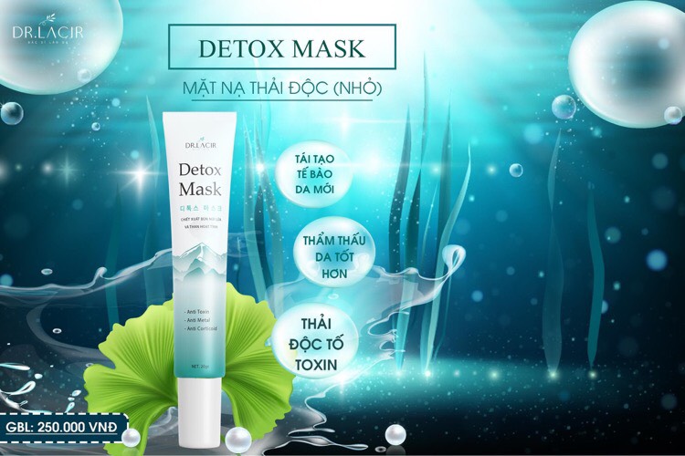 (CHÍNH HÃNG) Mặt nạ thải độc Dr.lacir 20g