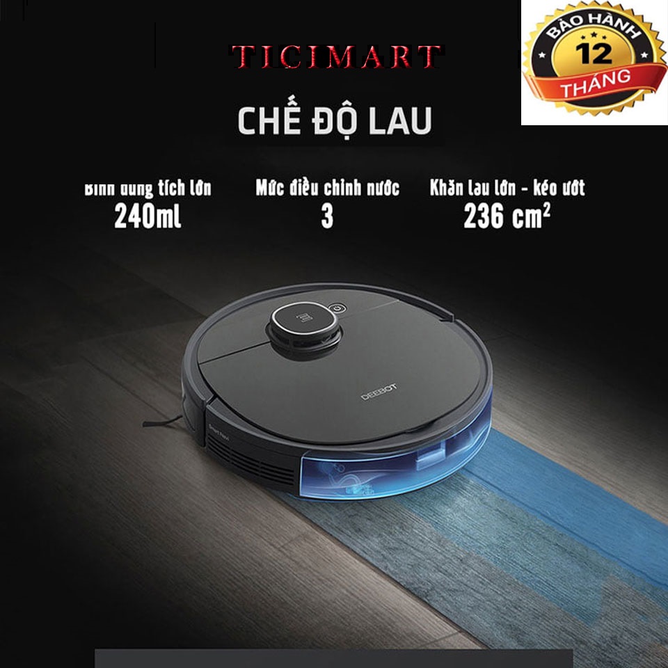 ECOVACS DEEBOT T5 MAX (Full box) ROBOT HÚT BỤI LAU NHÀ