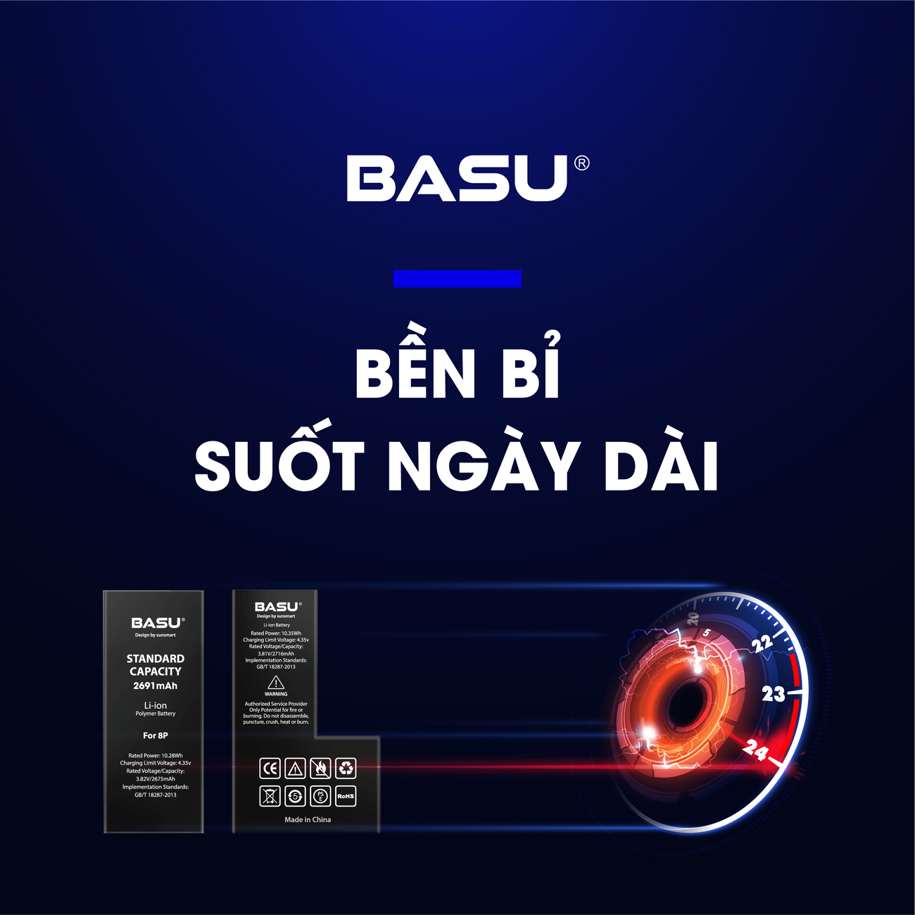 Pin iphone 5S/5C - Chính hãng BASU