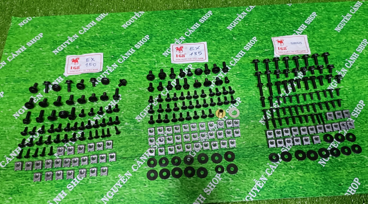 Bộ ốc dàn áo xe Exciter Sirius