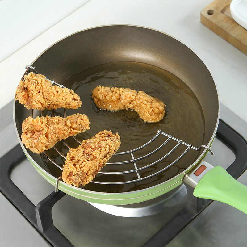 Vỉ Gác Nồi, Chảo Khi Chiên Giúp Ráo Dầu 24-28cm
