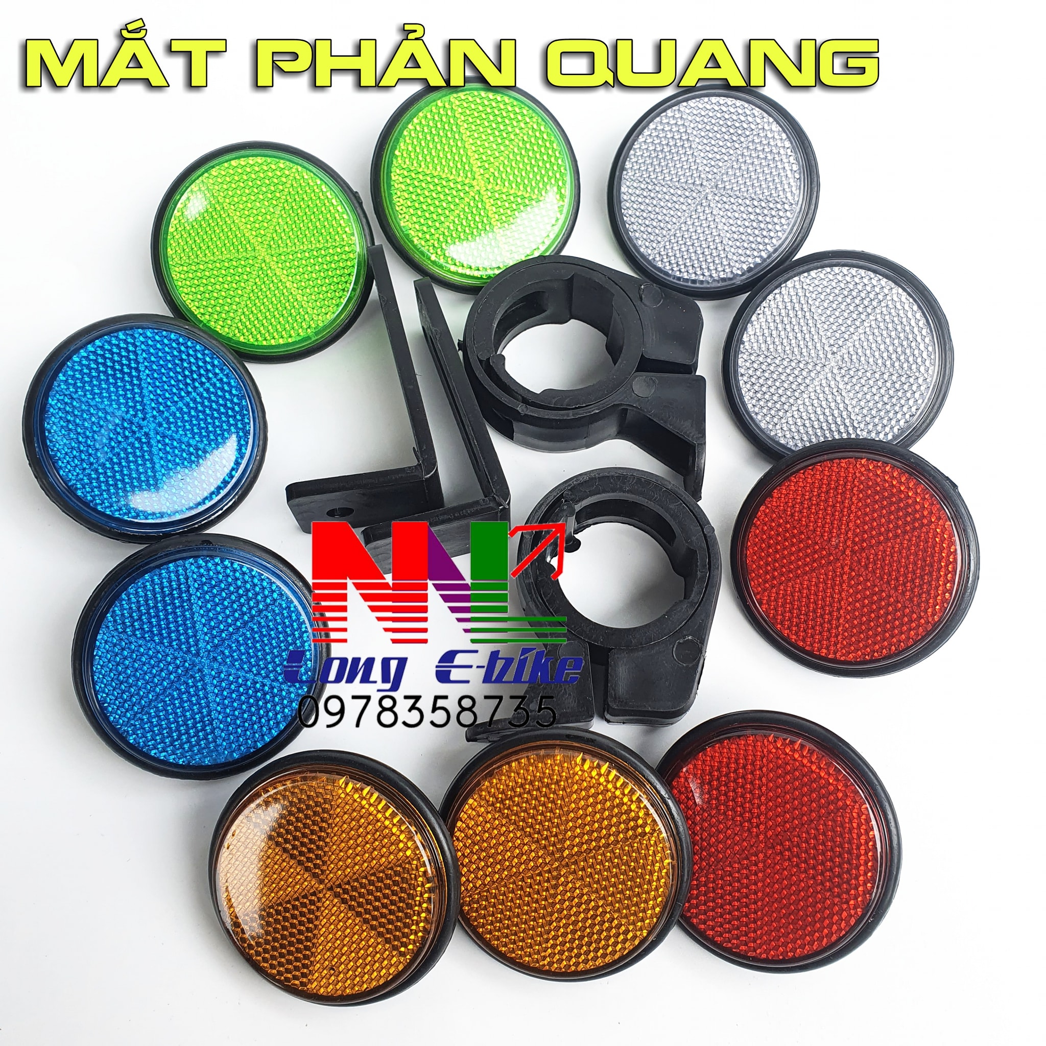 MẮT MÈO PHẢN QUANG GẮN XE MÁY , XE ĐẠP