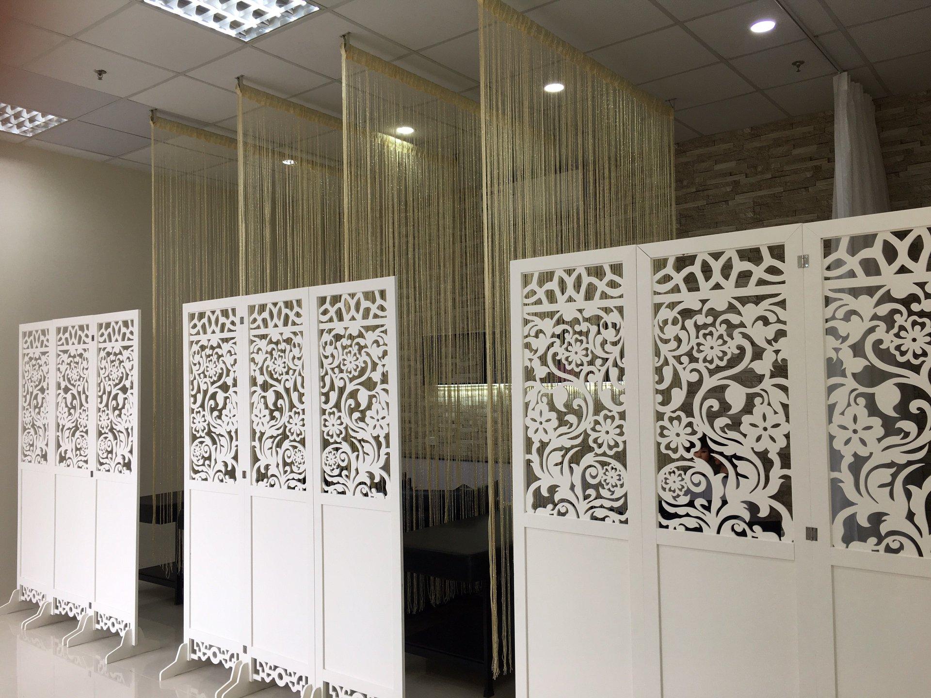 Vách Bình Phong Hoa Cúc Kín Dưới – GBV102_2