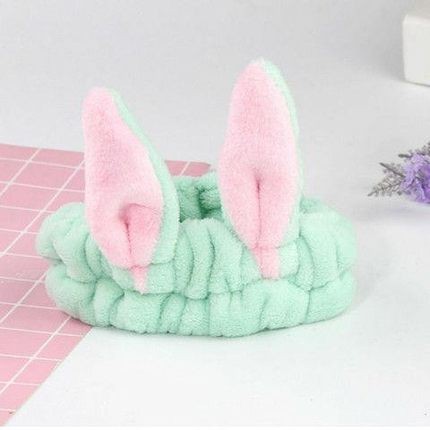 Bờm tóc rửa mặt tai thỏ, Băng đô rửa mặt cute