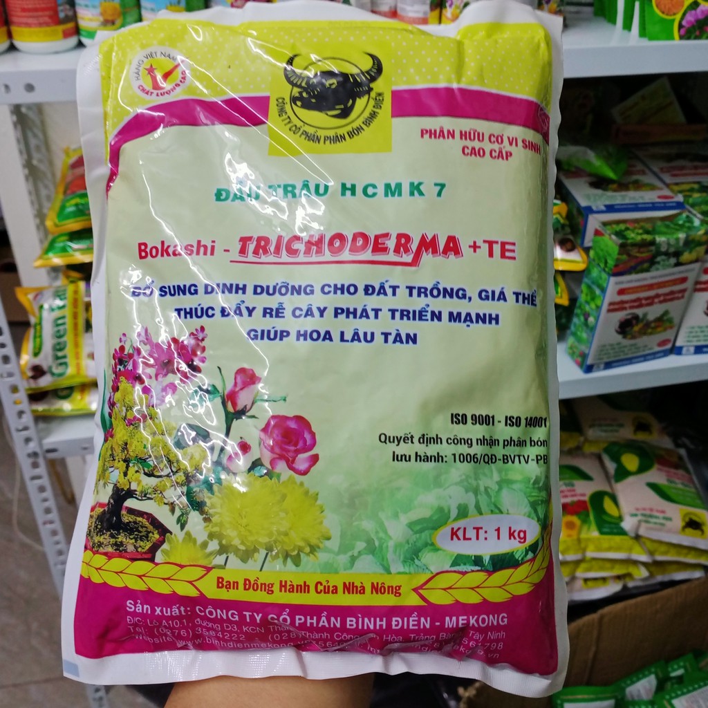 Phân Bón Bokashi - Tricoderma Bổ Xung Dinh Dưỡng Cho Đất Trồng Giúp Hoa Lâu Tàn