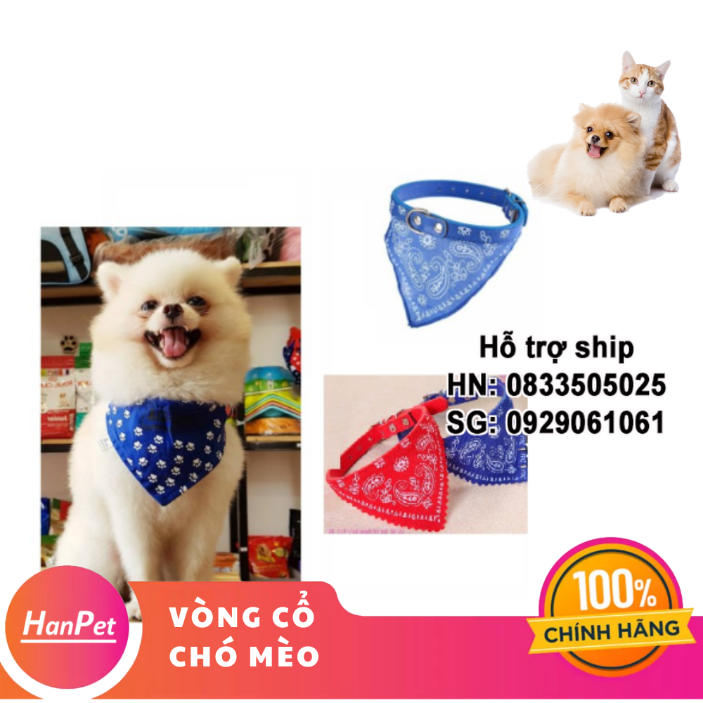 Hanpet - SP756 - Vòng cổ chó hình khăn (Size 1.0: vòng cổ 23~28cm) ( 4711861)
