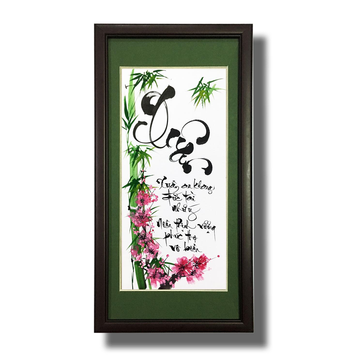 Tranh thư pháp chữ Thọ 02 Tranh Mỹ Thuật Minh Hiền