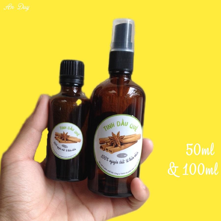 Tinh dầu quế nguyên chất (lọ 50ml & 100ml)