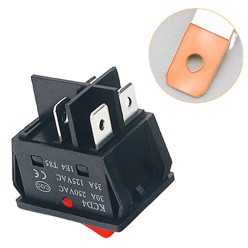 120v Rocker Switch 30/40A 250V AC Rocker Power Switch – 4-PIN ON/Off ...