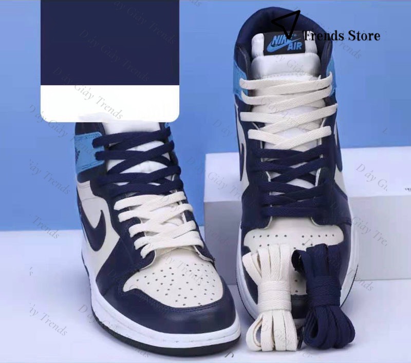 Dây giày dẹt Nike Jordan 1 (AJ1), AF1, Vans.. cao cấp.