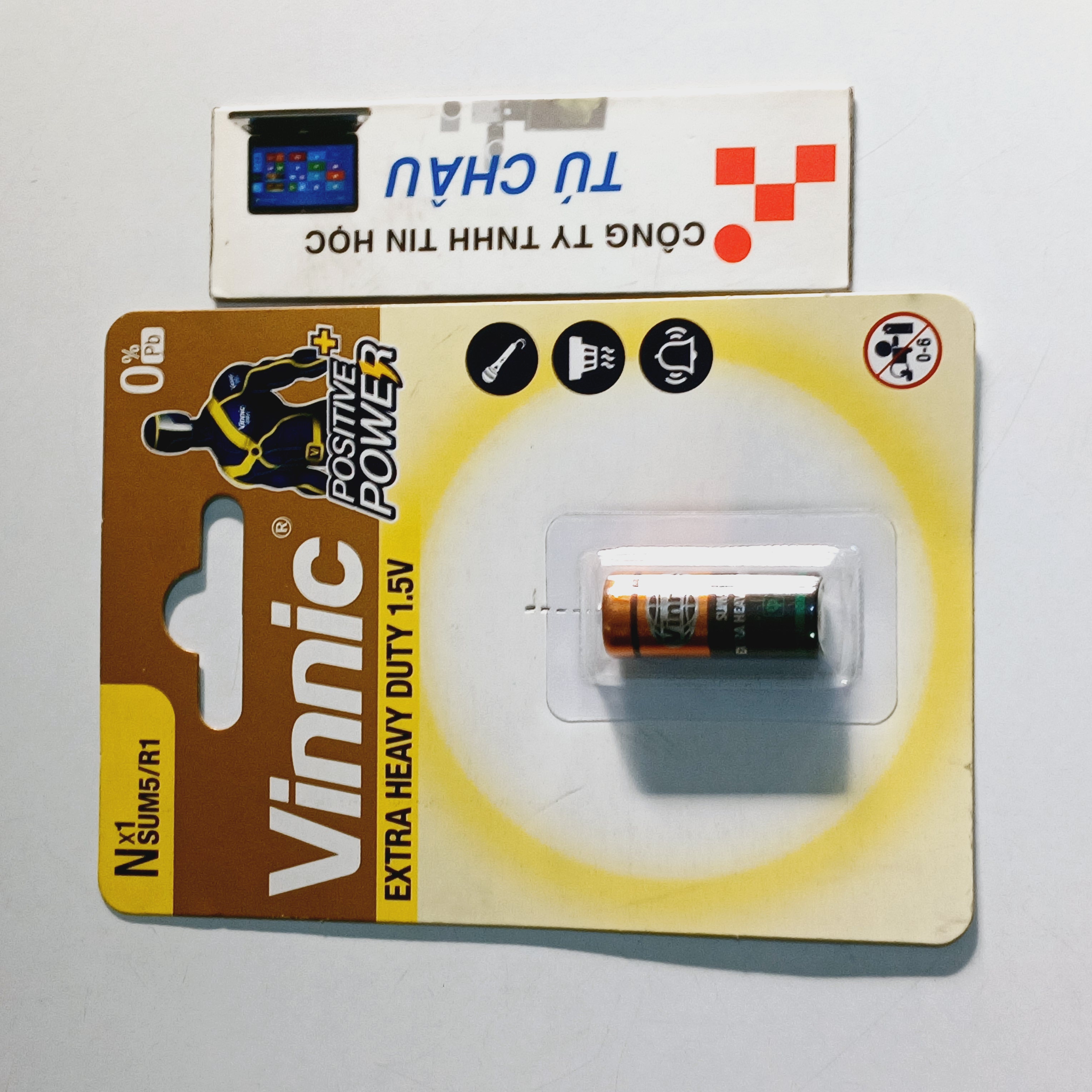 Pin LR1, R1, SIZE N, SUM5, 910A, E90, UM5 - 1.5V / Hiệu VINNIC Extra Haeavy Duty