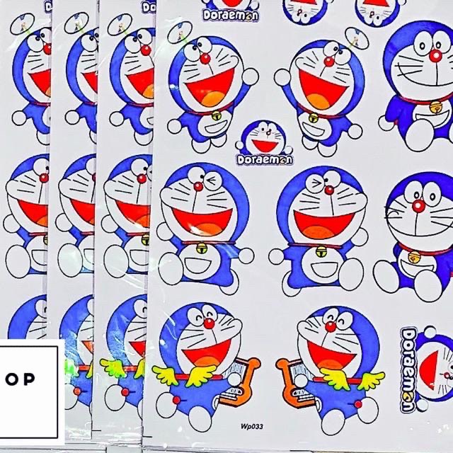 tem xe, tem dán, Sticker decal dán xe dán tường DORAEMON 60cm x 40cm
