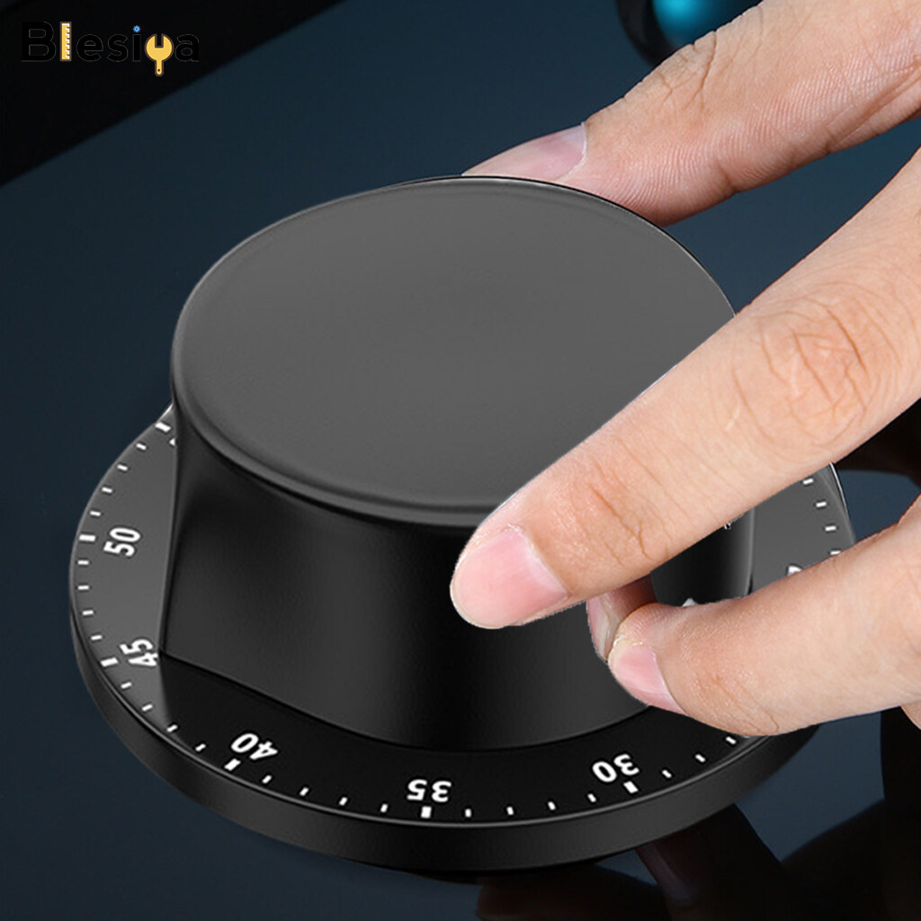 Blesiya Magnetic Kitchen Timer Manual Mechanical Alarm Cooking Countdown Reminder