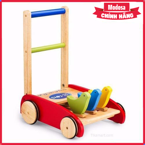 Xe modosa tập đi bằng gỗ con gà cho bé - hàng chính hãng