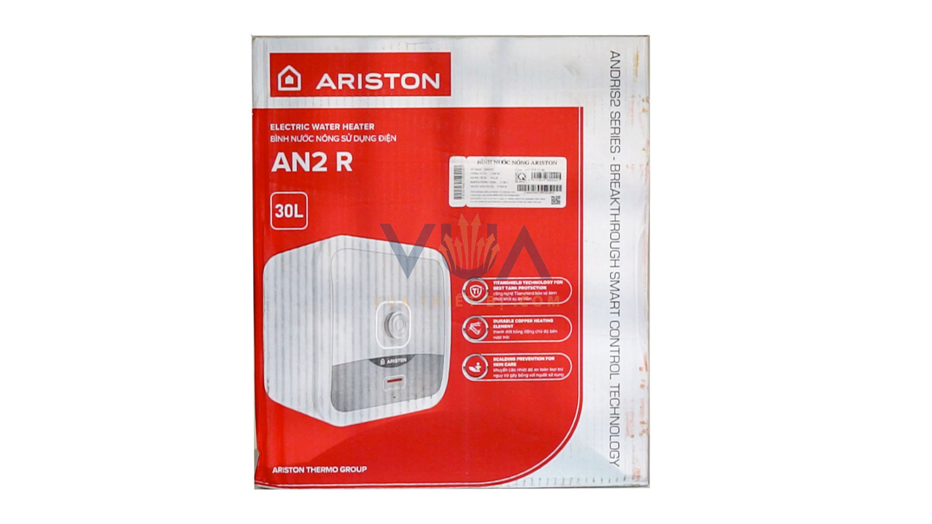 ARISTON AN2 R 15/30L - Bình nóng lạnh gián tiếp