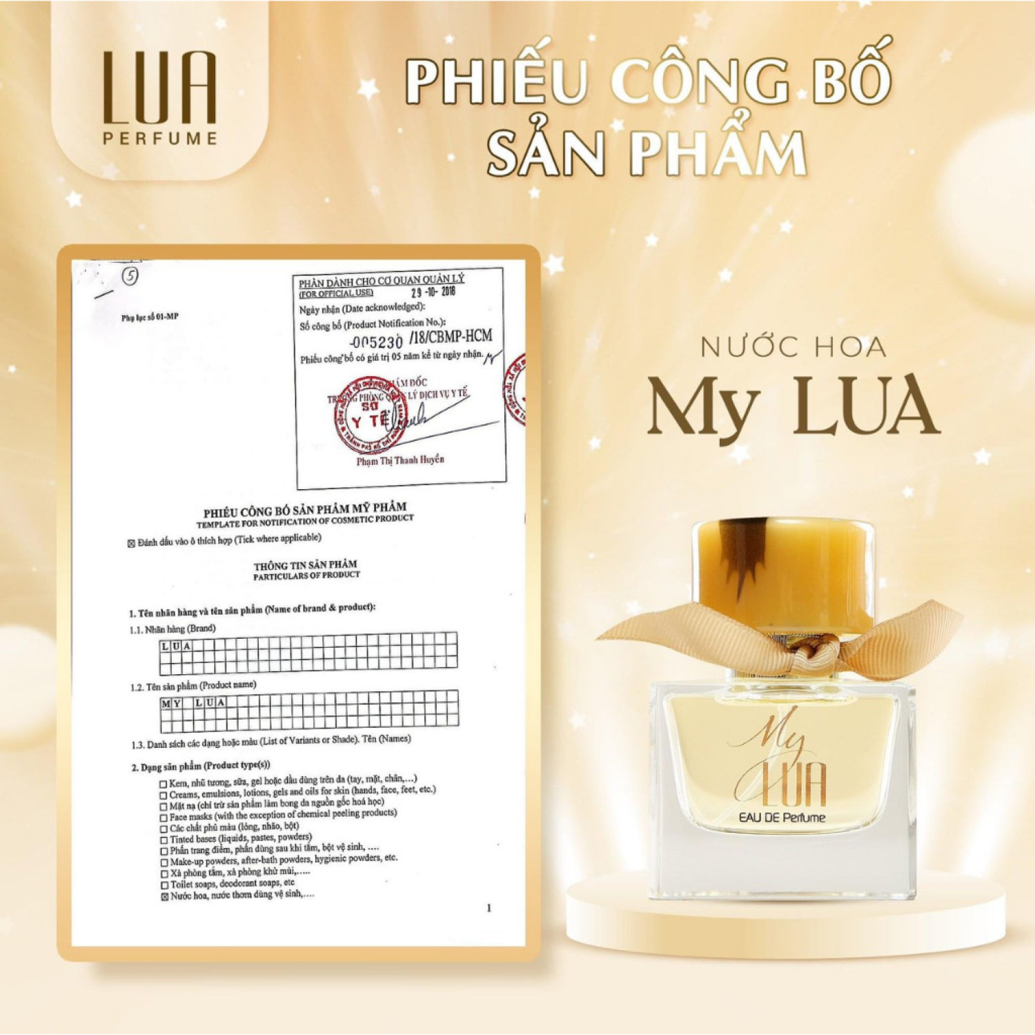 Nước Hoa Nữ Xạ Hương Lua Perfume Chính Hãng - My Lua No6 35ml