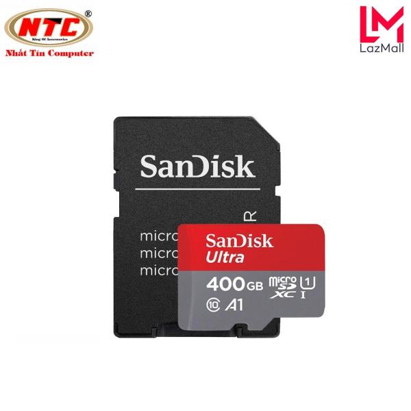 Thẻ nhớ MicroSDXC SanDisk Ultra A1 400GB Class 10 U1 100MB/s kèm adapter (Đỏ) - Nhat Tin Authorised Store