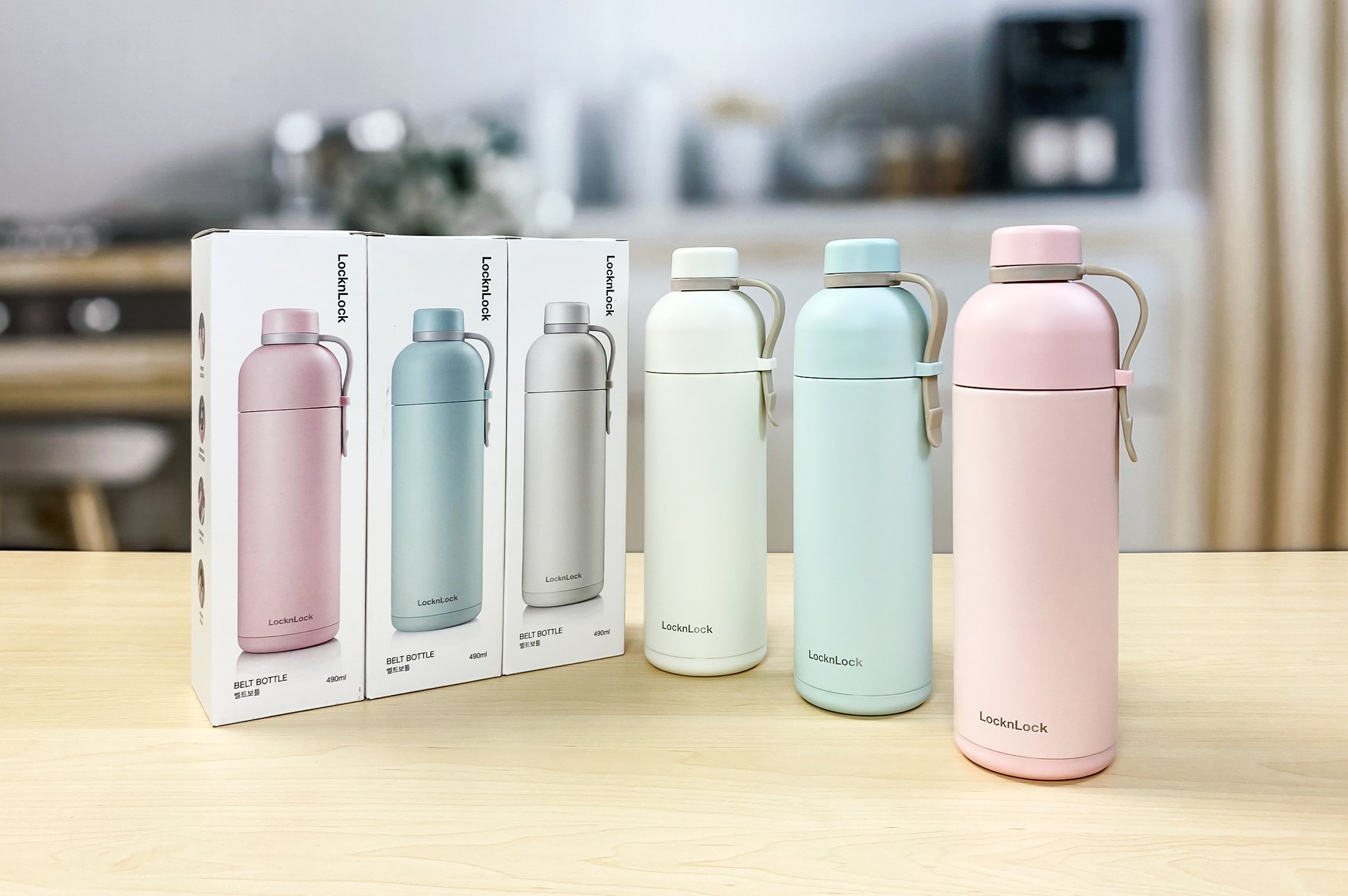 Bình giữ nhiệt LocknLock Belt Bottle LHC4267- 490ml